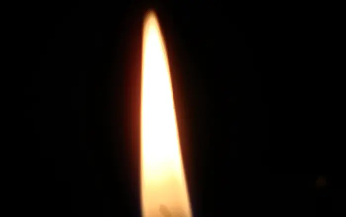 Candle burning