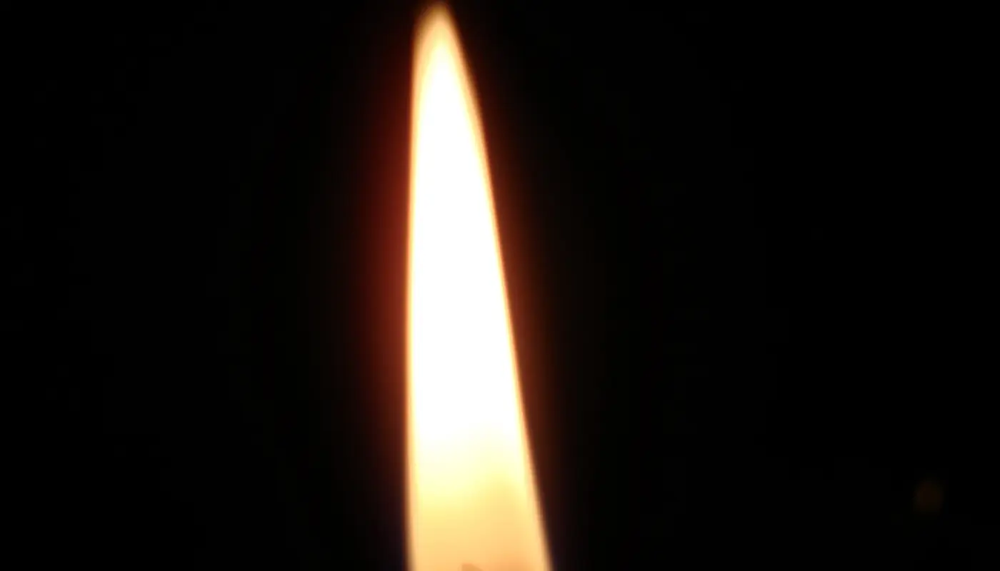 Candle burning